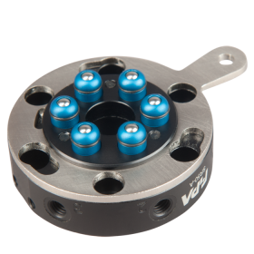 SR50-A-MV Round quick-changers Ø 50 mm, 6 air inlets – robot side