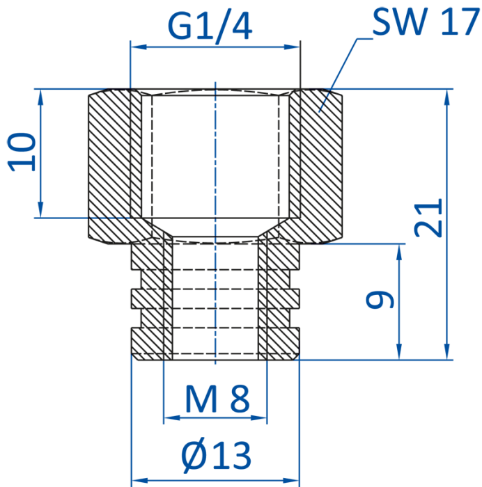 Standard fitting G1/4-female, 270.098