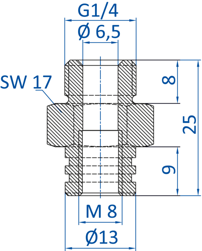 Standard fitting G1/4-male, 270.097