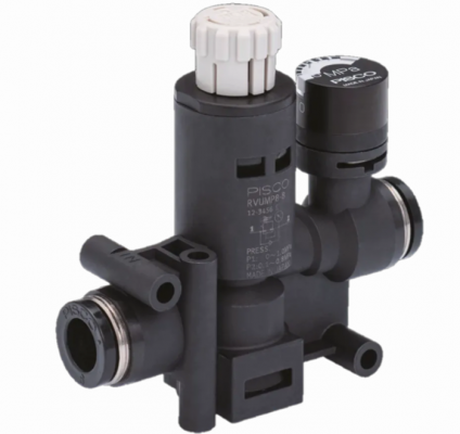 FIPA - "Inline" pressure regulators with pressure gauge 帶壓力表的“在線”調壓閥 - 昇歆科技