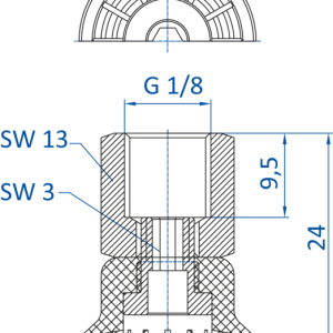 FIPA - SM-P Non-slip Ø 20 mm; Stroke 1.1 mm - 昇歆科技有限公司