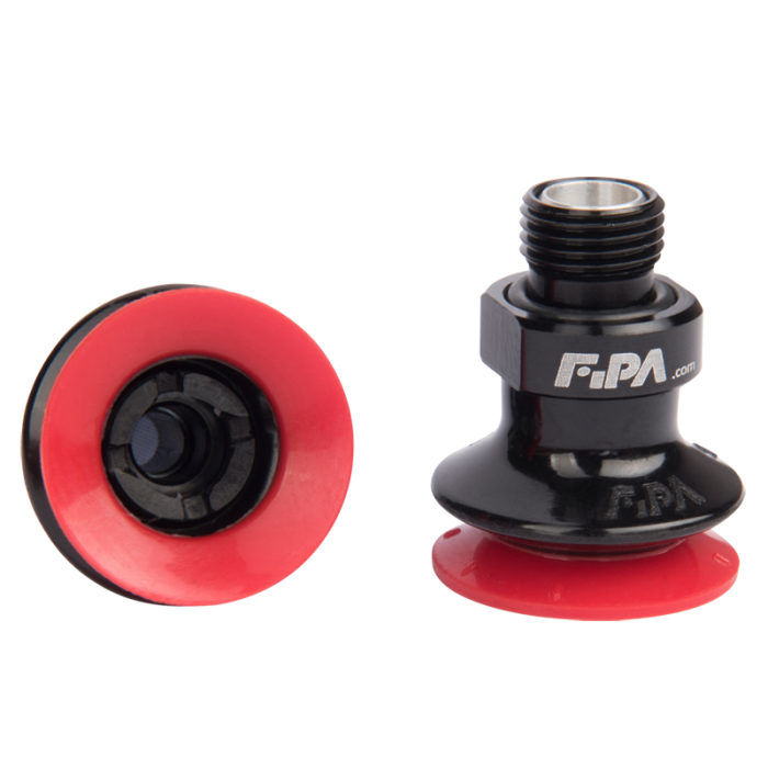 Bellows suction cup Ø 21 mm (1.5 bellows) Varioflex® 30°/60°, with fitting G1/8-male 22.021.255.16