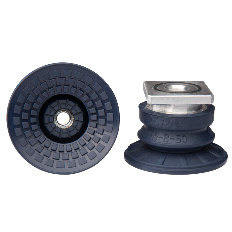 Bellows suction cup diam. 52 mm (1.5 bellows) NBR blue, with R-Adapt 22.050.188.1