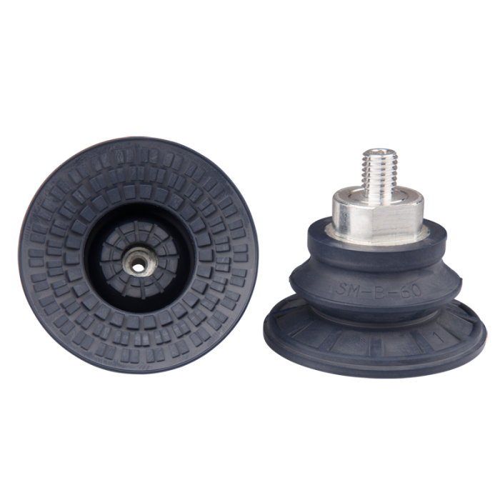 Bellows suction cup diam. 63 mm (1.5 bellows) NBR blue, with fitting M14x1.5-male 22.060.193.1