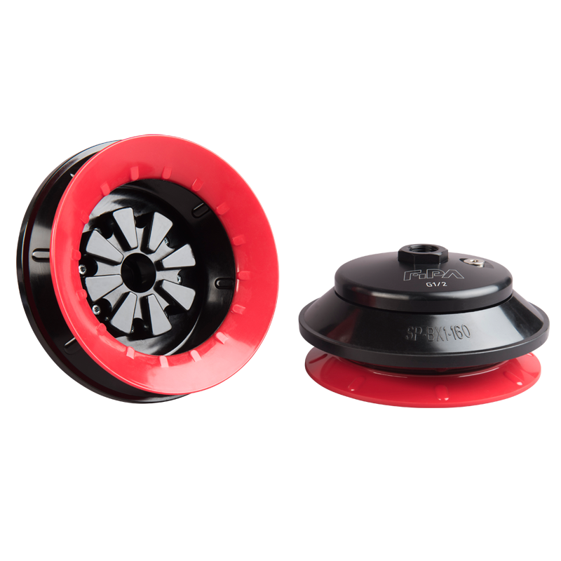 Bellows suction cup Ø 160 mm (1.5 bellows) Varioflex® 30°/60°, with fitting G1/2 female 22.160.265.16