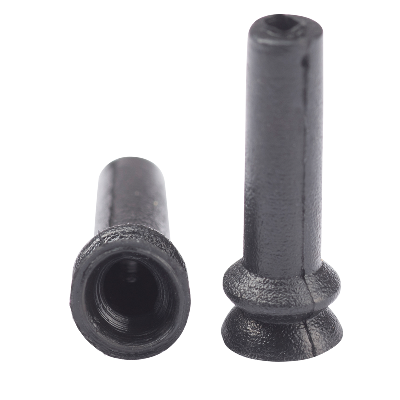 Bellows suction cup diam. 5 mm (1.5 bellows) NBR black 23.005.181.1