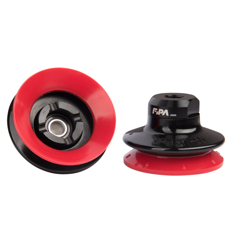 Bellows suction cup Ø 53 mm (1.5 bellows) Varioflex® 30°/60°, with fitting G1/8-female 22.053.259.16