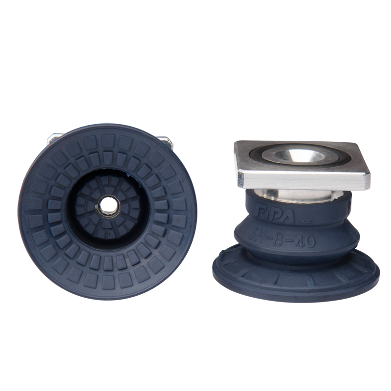 Bellows suction cup diam. 42 mm (1.5 bellows) NBR blue, with R-Adapt 22.040.182.1