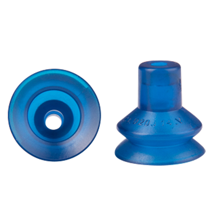 Bellows suction cup diam. 20 mm (1.5 bellows) vinyl blue 23.020.114.V