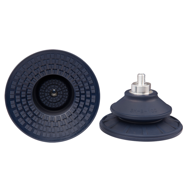 Bellows suction cup diam. 103 mm (1.5 bellows) NBR blue, with fitting M14x1.5-male 22.100.204.1