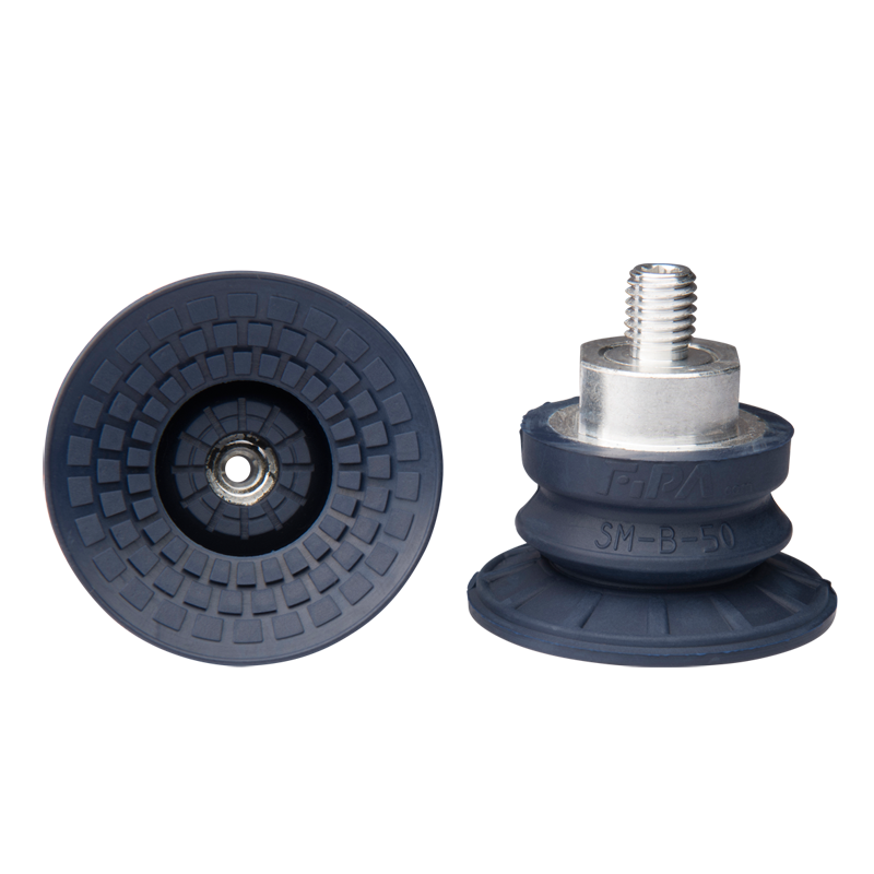 Bellows suction cup diam. 52 mm (1.5 bellows) NBR blue, with fitting M14x1.5-male 22.050.187.1