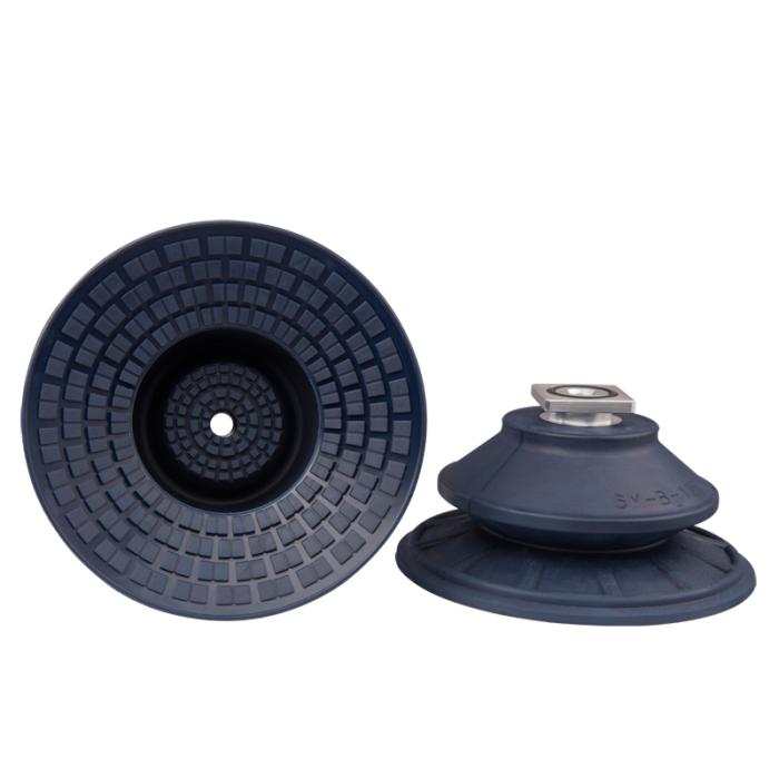 Bellows suction cup diam. 128 mm (1.5 bellows) NBR blue, with R-Adapt 22.125.212.1