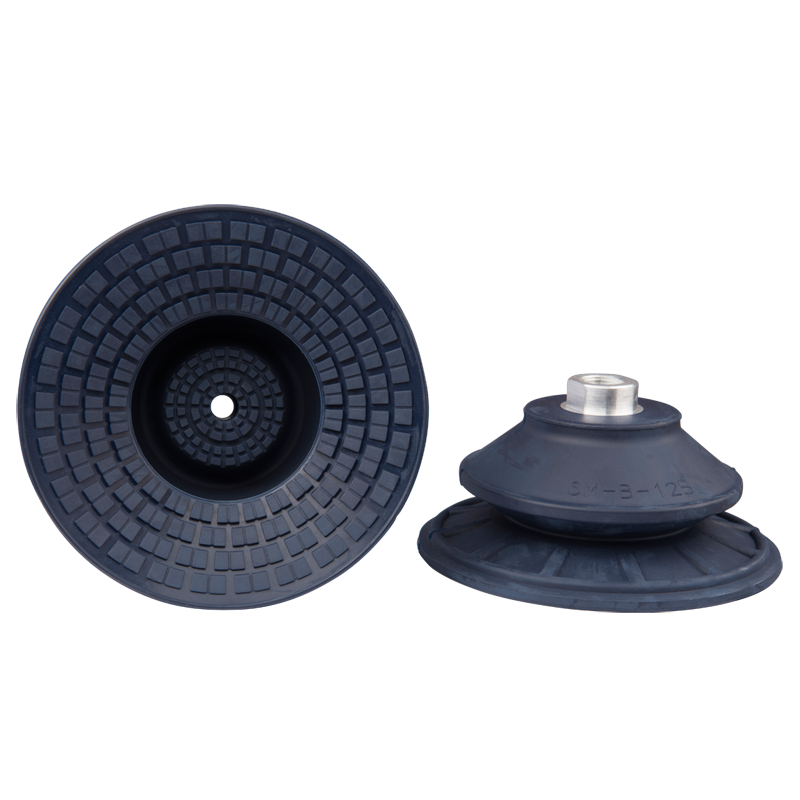 Bellows suction cup diam. 128 mm (1.5 bellows) NBR blue, with fitting G3/8-female 22.125.209.1
