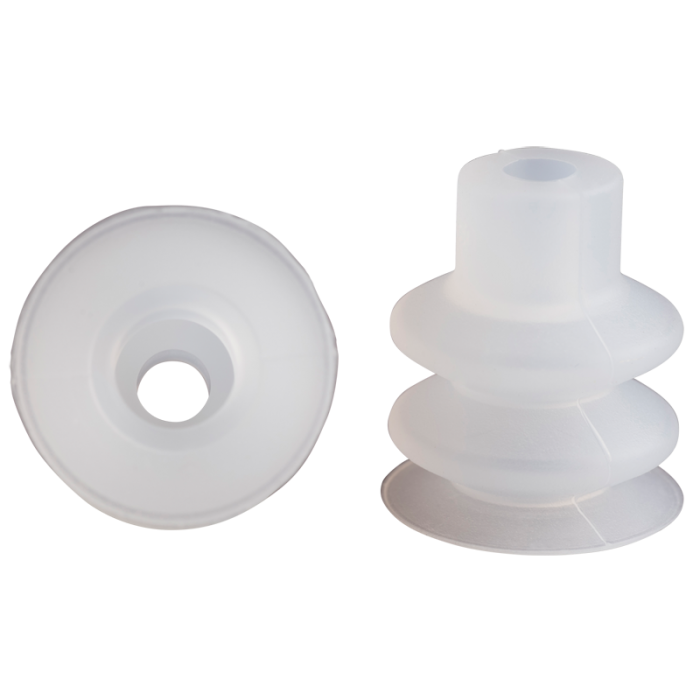 Bellows suction cup diam. 20 mm (2.5 bellows) silicone transparent 21.020.016.2