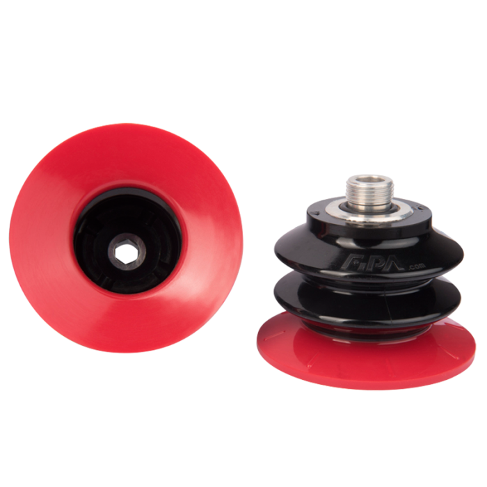 Bellows suction cup Ø 77 mm (2.5 bellows) Varioflex® 30°/60°, with fitting G3/8-male 20.077.154.16
