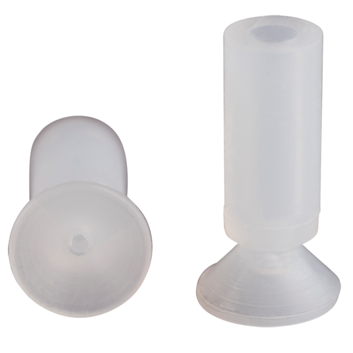 Flat suction cup diam. 6 mm silicone transparent 122.006.002.2