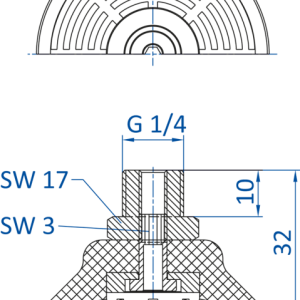 FIPA - SM-P Non-slip Ø 50 mm; Stroke 3.1 mm - 昇歆科技有限公司