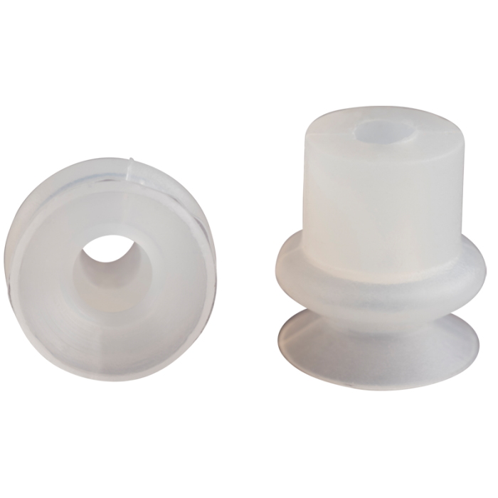 Bellows suction cup diam. 13 mm (1.5 bellows) silicone transparent 23.013.120.2