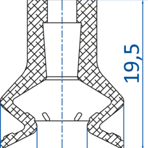 FIPA SP-BX1; Ø 16 mm; 23.016.263 波紋管真空吸盤 - 昇歆科技 Cheerbright