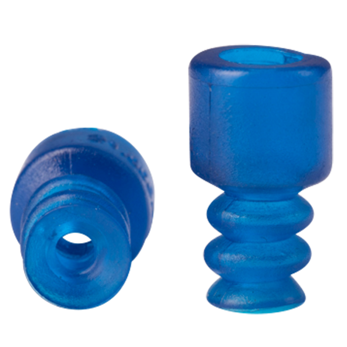 Bellows suction cup diam. 6 mm (2.5 bellows) vinyl blue 21.006.001.V
