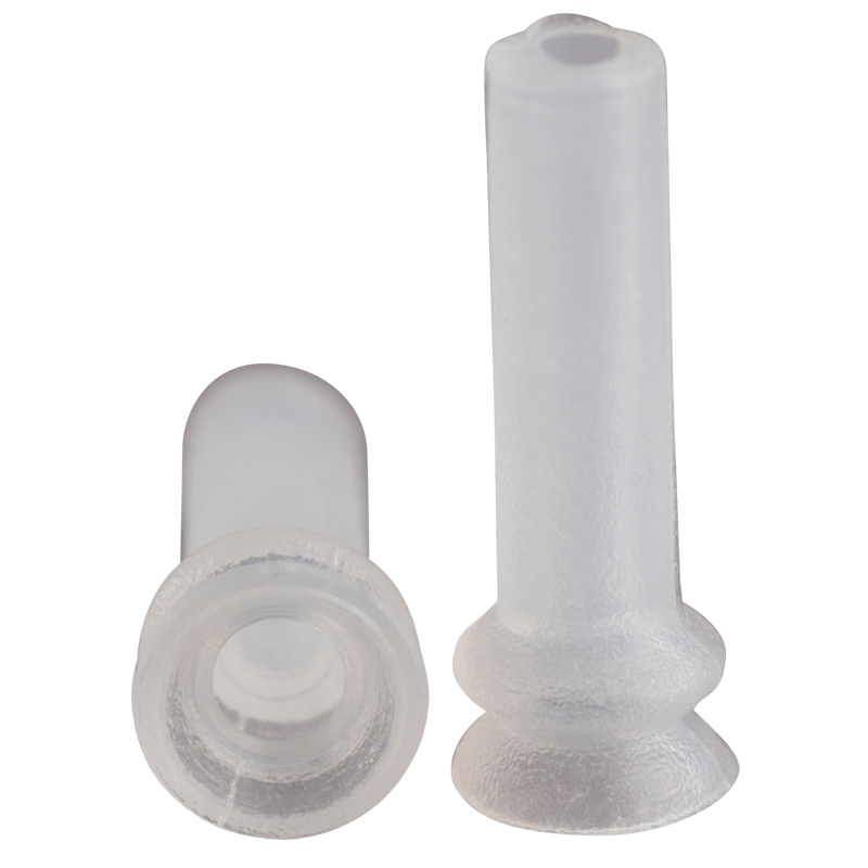 Bellows suction cup diam. 5 mm (1.5 bellows) silicone transparent 23.005.181.2