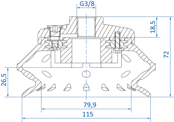 FIPA SP-BX1 Varioflex®; Ø 115 mm; 22.115.266 - 昇歆科技 Cheerbright