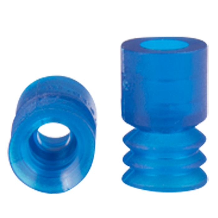 Bellows suction cup diam. 10 mm (2.5 bellows) vinyl blue 21.010.070.V