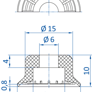 FIPA - SM-P 防滑 Non-slip Ø 20 mm; Stroke 1.1 mm - 昇歆科技