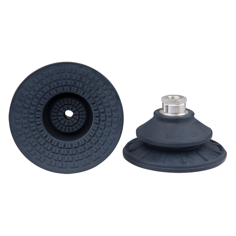 Bellows suction cup diam. 103 mm (1.5 bellows) NBR blue, with fitting G1/4-female 22.100.202.1