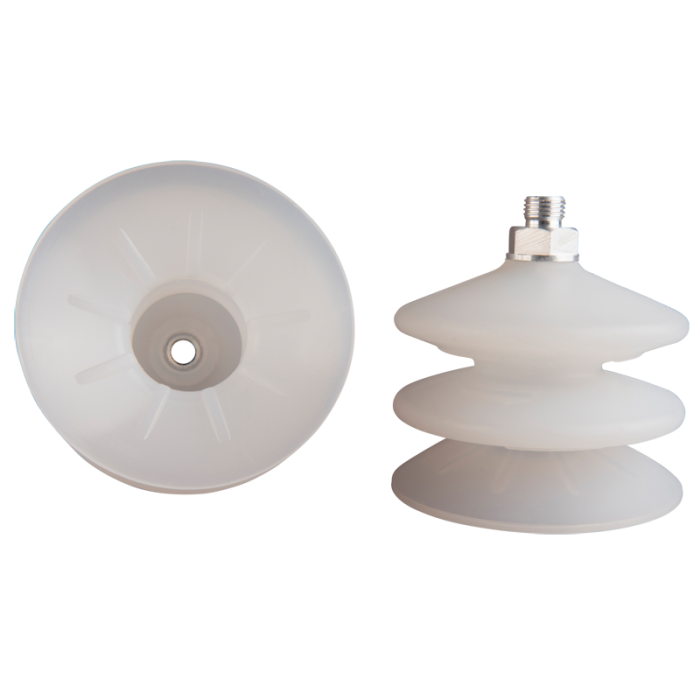 Bellows suction cup diam. 88 mm (2.5 bellows) silicone transparent 20.088.123.2