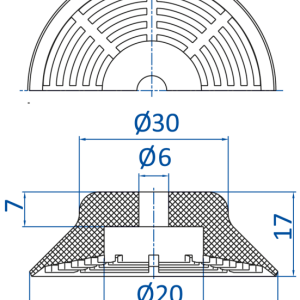 FIPA - SM-P 防滑 Non-slip Ø 50 mm; Stroke 3.1 - 昇歆科技有限公司