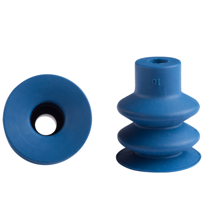 Bellows suction cup diam. 18 mm (2.5 bellows) PUR blue 21.018.010.5
