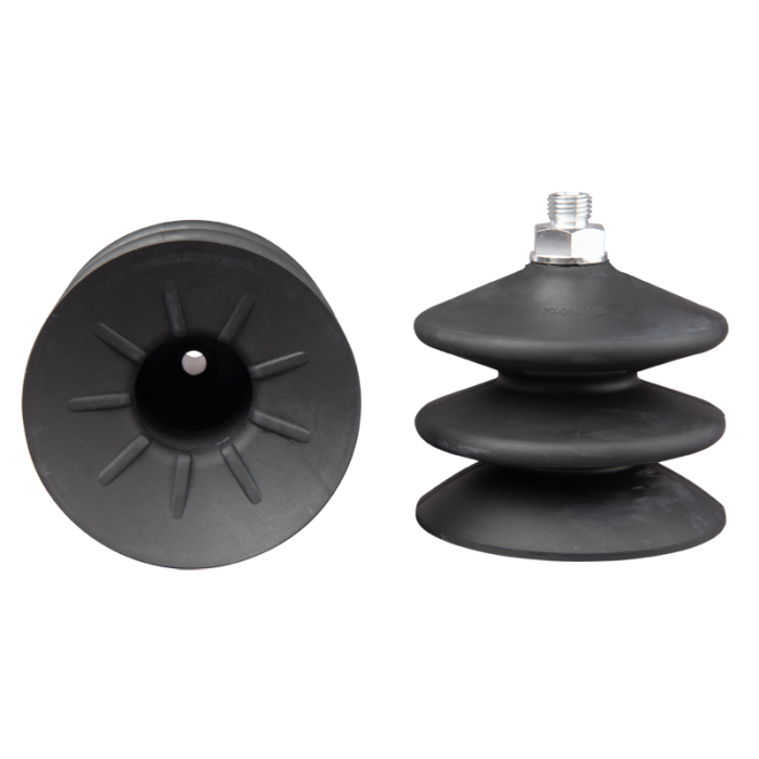 Bellows suction cup diam. 88 mm (2.5 bellows) NBR black 20.088.123.1