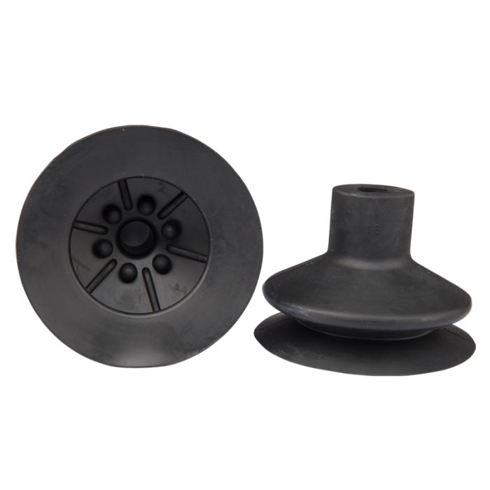 Bellows suction cup diam. 75 mm (1.5 bellows) NBR black 23.075.151.1