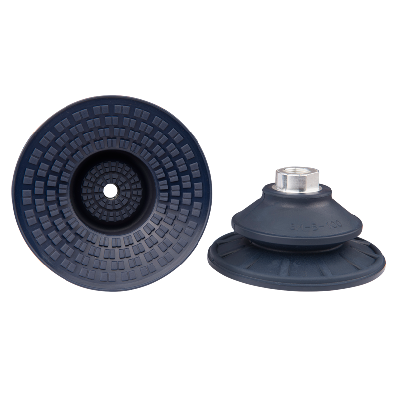 Bellows suction cup diam. 103 mm (1.5 bellows) NBR blue, with fitting G3/8-female 22.100.203.1