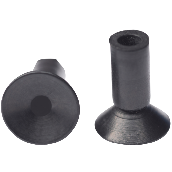 Flat suction cup diam. 10 mm NBR black 122.010.005.1