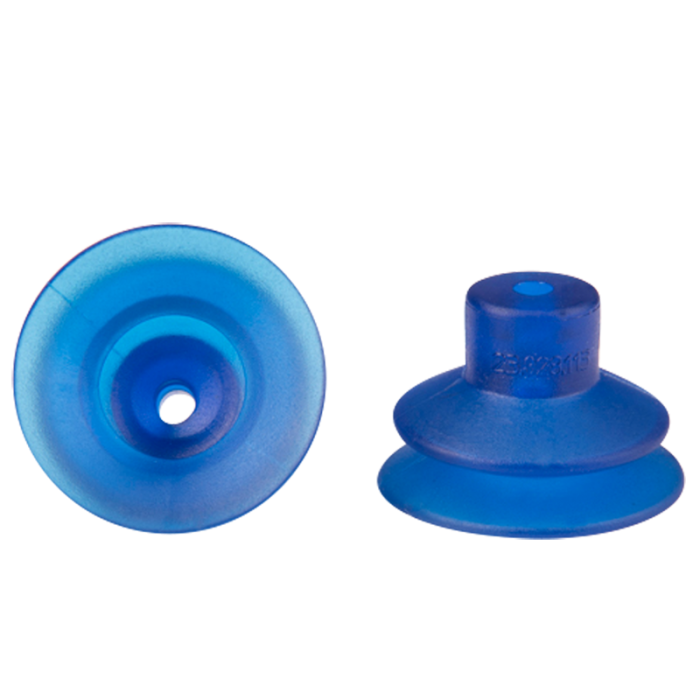 Bellows suction cup diam. 28 mm (1.5 bellows) vinyl blue 23.028.113.V