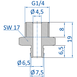 Standard fitting G14-male, 270.534