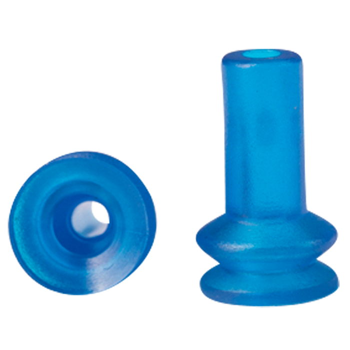 Bellows suction cup diam. 7 mm (1.5 bellows) vinyl blue 23.007.112.V