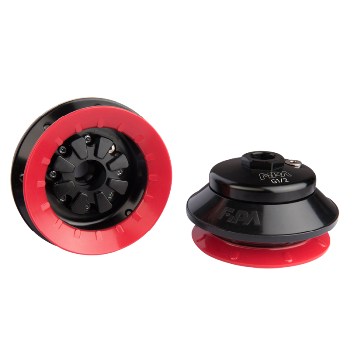 Bellows suction cup Ø 115 mm (1.5 bellows) Varioflex® 30°/60°, with fitting G1/2 female 22.115.267.16