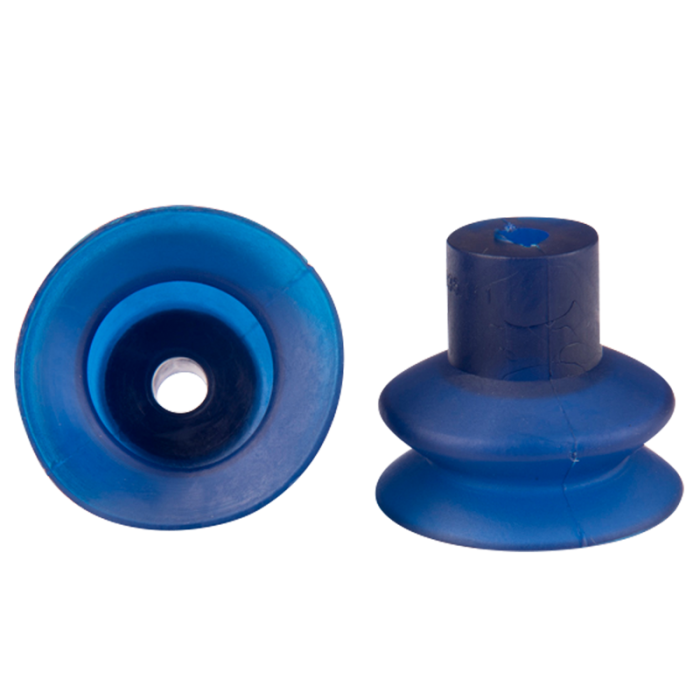 Bellows suction cup diam. 35 mm (1.5 bellows) vinyl blue 23.035.111.V