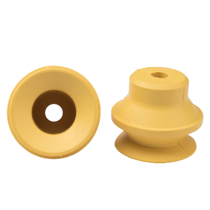 Bellows suction cup diam. 20 mm (1.5 bellows) HNBR yellow 23.020.124.14