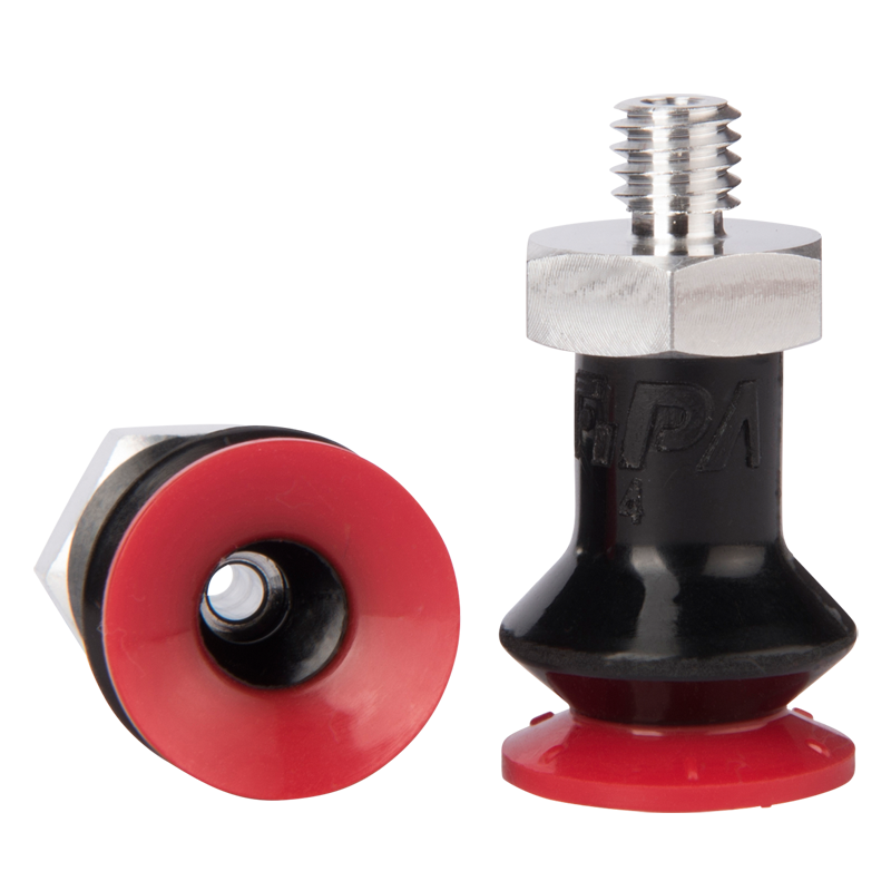 Bellows suction cup Ø 16 mm (1.5 bellows) Varioflex® 30°/60°, with fitting M6-male 22.016.254.16