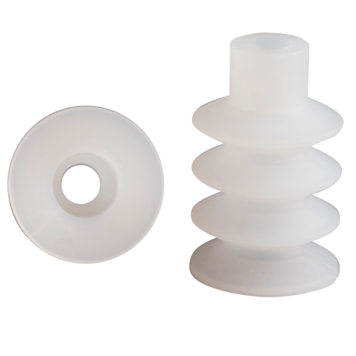 Bellows suction cup diam. 18 mm (3.5 bellows) silicone transparent 25.018.031.2