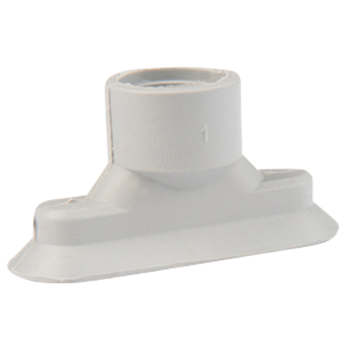 Oval suction cup 45x15 mm NBR grey 132.45x15.020.1