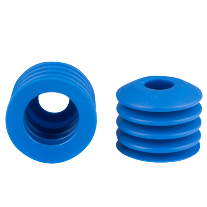 Bellows suction cup diam. 40 mm (4.5 bellows) silicone blue 25.040.058.8