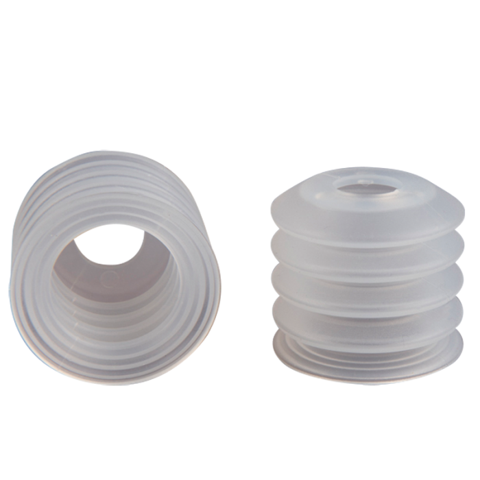 Bellows suction cup diam. 40 mm (4.5 bellows) silicone transparent 25.040.043.2