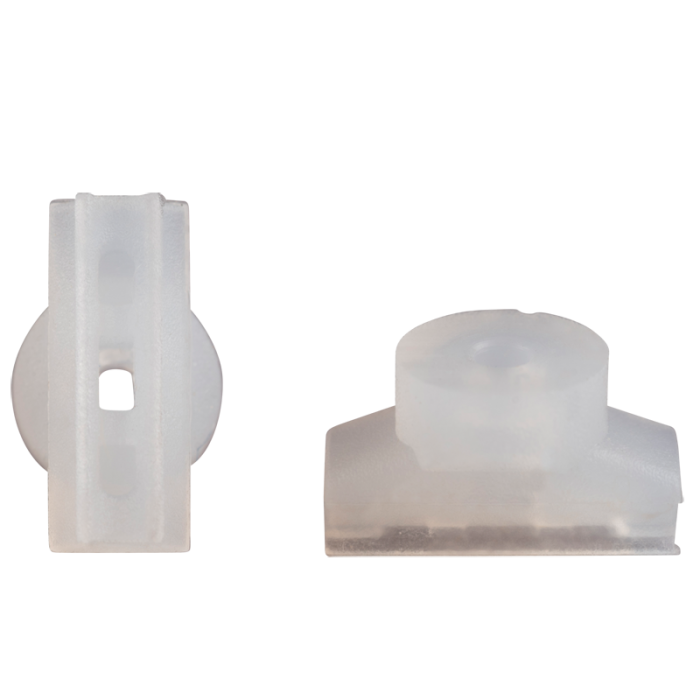 Oval suction cup 10x3 mm silicone transparent 201.10x3.005.2