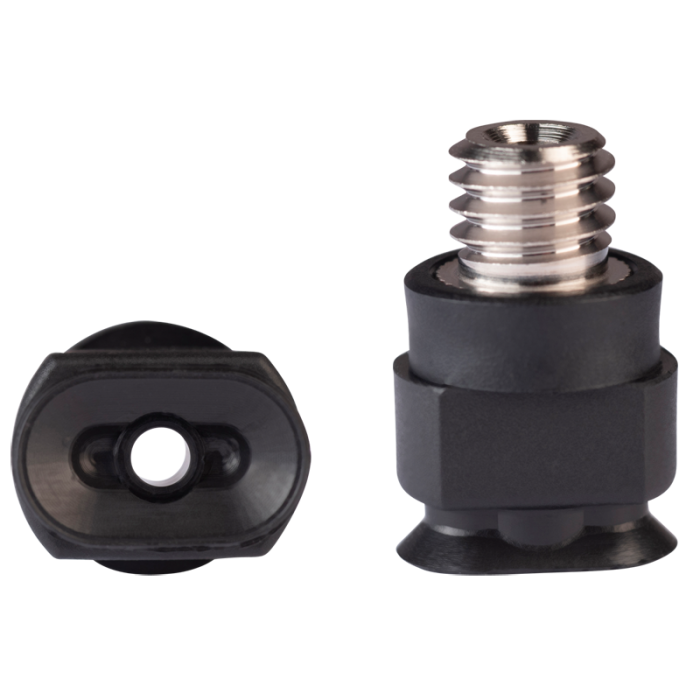 Oval suction cup 10x6 mm NBR black 130.10x6.073.1