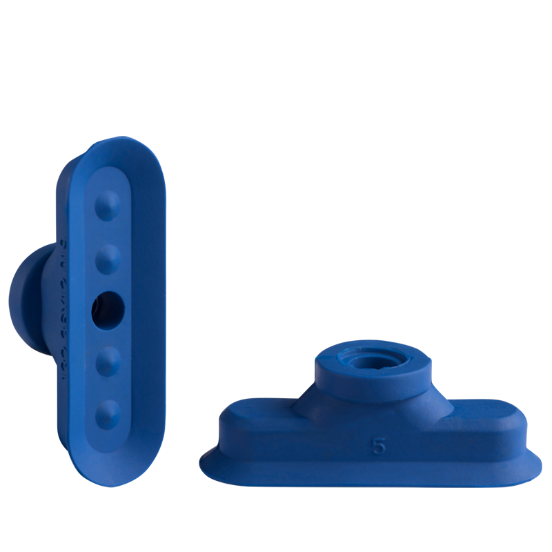 Oval suction cup 36x12 mm PUR blue 132.36x12.019.5